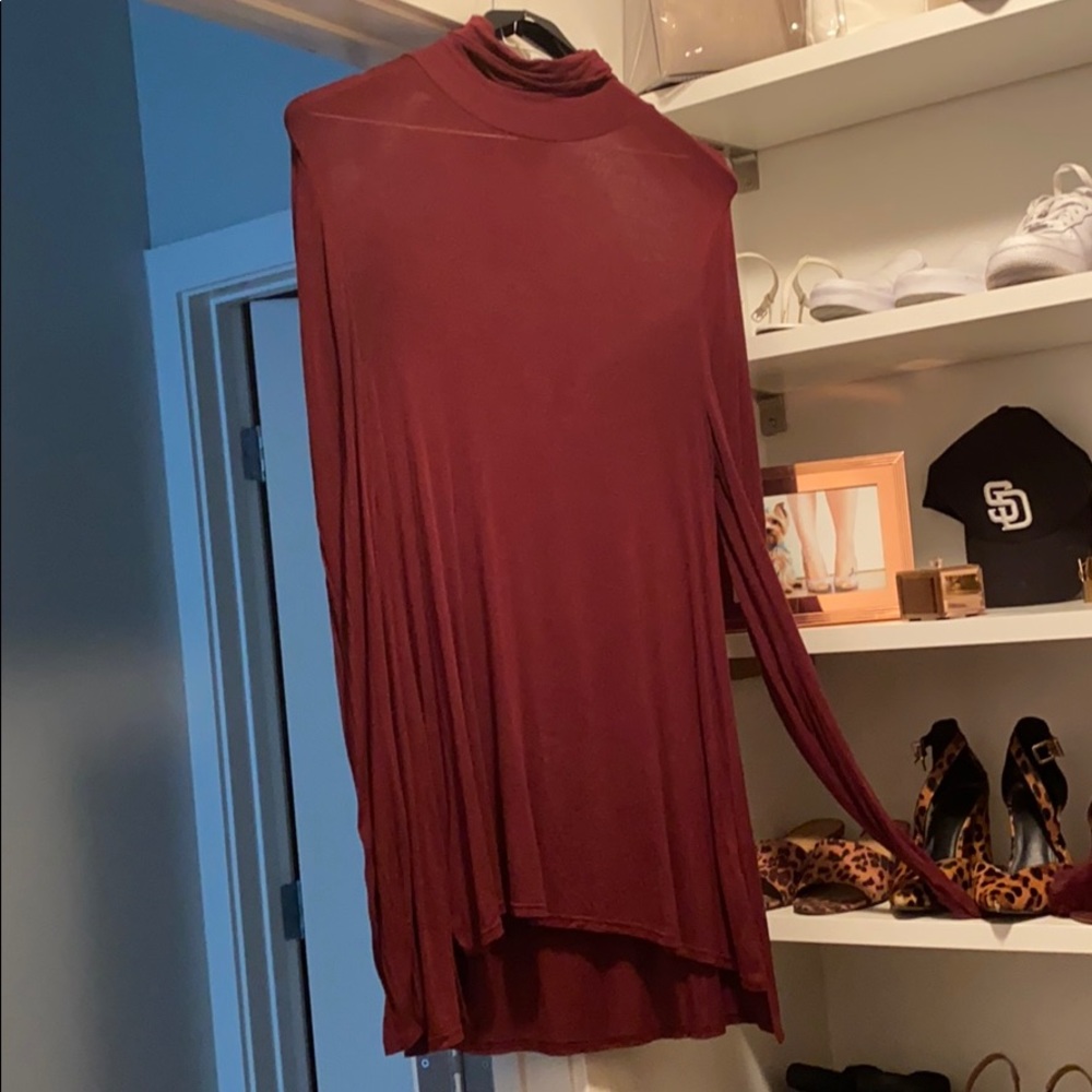 Mossimo Burgundy Turtleneck Tunic